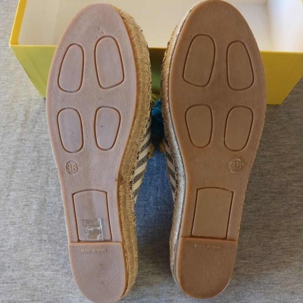Boden Slip On Espadrille Tassel Mules Flats Women's Size 38 EU - Picture 11 of 16
